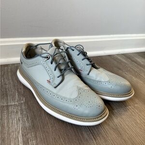 FootJoy Traditions Wing Tip Golf Shoes Sneakers 57912 Comfy Gray Navy Size 9